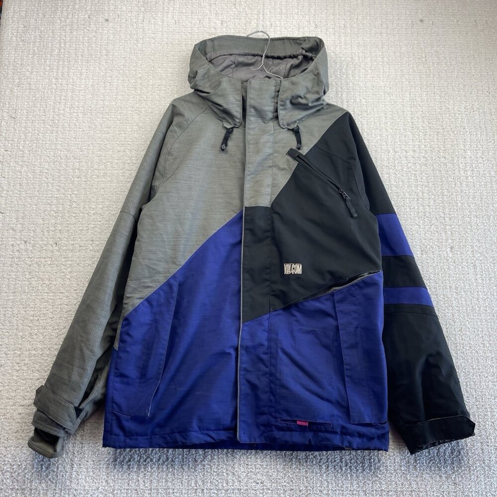 Y2K Volcom V.Co Logical 10K Series Men’s S Snowboard Jacket Color Block Grunge